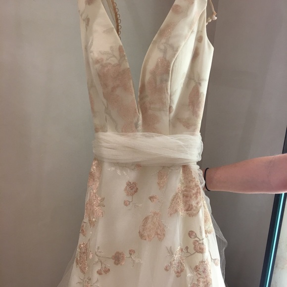 Bhldn Ivy & Aster Lily Floral Bridal Dress/ Gown - Picture 3 of 8